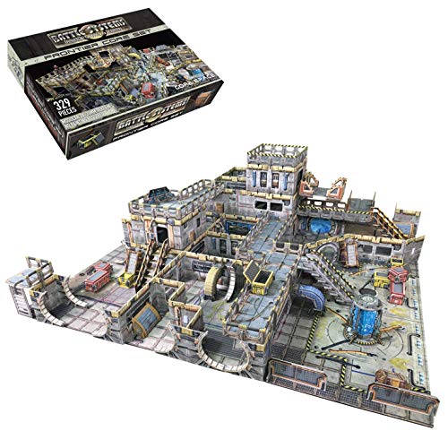 Battle Systems Sci-fi Terrain Frontier Core Set - 28-35mm RPG/Wargames / 40k Necromunda Card Scenery - style: Frontier Core Set