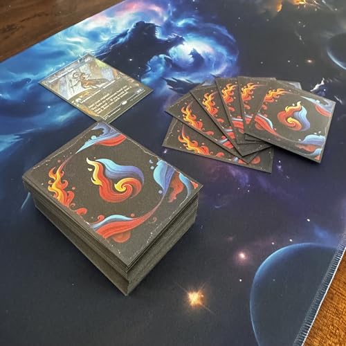 Foxtrot Designs TCG Art Card Sleeves - 100 Count Card Protectors with Matte Textured Back - Compatible with Magic The Gathering and Other TCGs & LCGs (Spellslinger) - color: Spellslinger