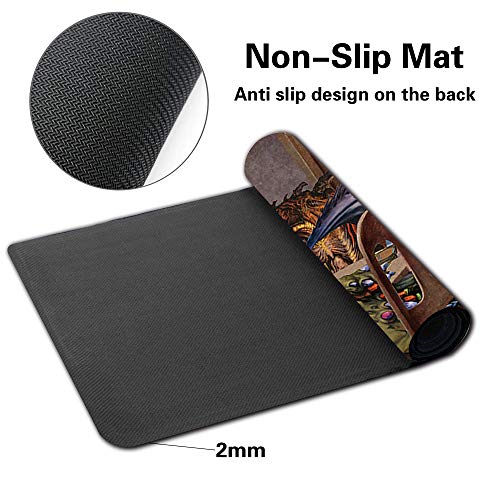 Board Game TCG Playmat Table Mats Games Size 60X35 cm Mousepad Compatible for MTG RPG CCG Trading Card Game Play mats (SLIVERS-Playing-Poker) - color: Slivers-playing-poker