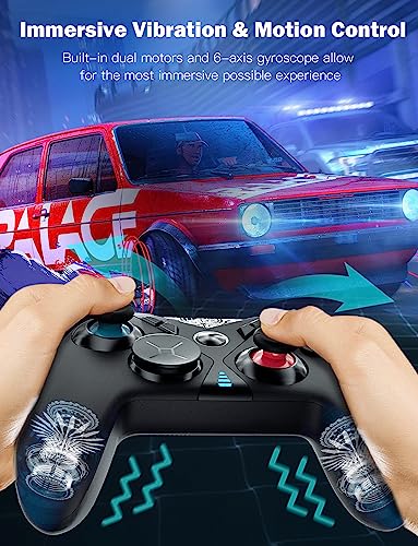 NexiGo Elite Switch Pro Controller with 4 Back Buttons, Swappable D-pad & Left Joystick, Trigger Stops, Turbo, Dual Vibration, Bluetooth, for Nintendo Switch/Lite/OLED