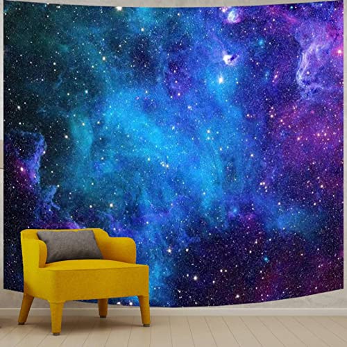 Apdidl Galaxy Wall Tapestry, Outer Space Themed Party Decorations Backdrop | Large Star Starry Night Wall Hanging, Blue Sky Wars Tapestries Bedroom, Purple Birthday Poster Decor for Room (90'' x 71'') - color: Space Galaxy, size: 90"L x 71"W