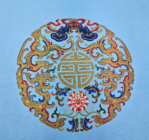 Chinese Style Mahjong Mat, 31.5 * 31.5'' Anti Slip and Noise Reduction Mahjong Table Mat for Poker, Card, Board & Tile Games (Light Blue) - style: Light Blue