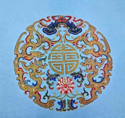 Chinese Style Mahjong Mat, 31.5 * 31.5'' Anti Slip and Noise Reduction Mahjong Table Mat for Poker, Card, Board & Tile Games (Light Blue) - style: Light Blue