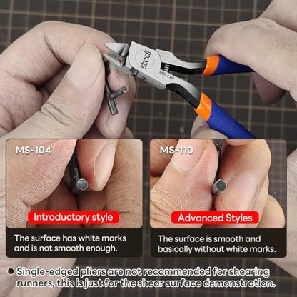 stedi Model Nipper, Sprue Cutter with Ultra-thin Single-Blade and Stiff Spring Hobby Nippers for Gundam Repairing Plastic Model and Miniature Model, Orange | Stiff Spring , Hobby Nippers for Gundam Repairing Plastic Model and Miniature Model - style: Sing