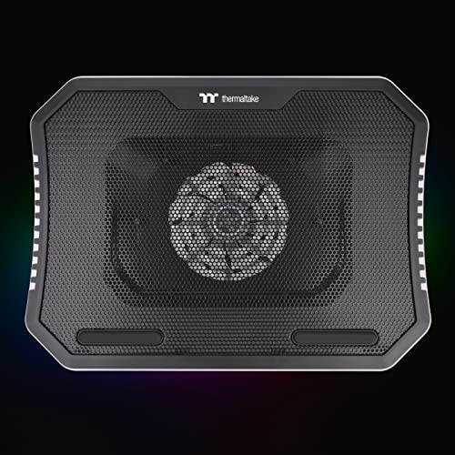 Thermaltake Massive Steel Mesh Panel with 1 x 120mm Fan, 256 Color RGB Spectrum, 10"-15" Notebook Cooler CL-N020-PL12SW-A