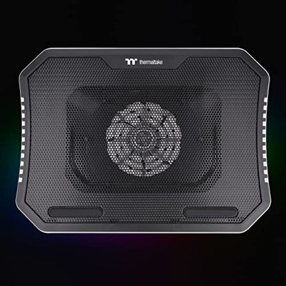 Thermaltake Massive Steel Mesh Panel with 1 x 120mm Fan, 256 Color RGB Spectrum, 10"-15" Notebook Cooler CL-N020-PL12SW-A