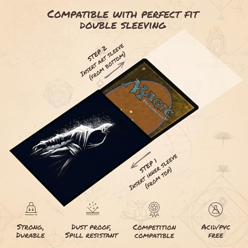 Hollow Brotherhood - MTG Card Sleeves, 104ct, Standard Size, Smooth | Perfect for Double Sleeving, Smudge Resistant Matte Back, Standard 66x92mm - Compatible with Magic The Gathering & TCG Cards - color: Hollow Brotherhood, size: Smooth