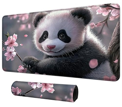 Cute Baby Panda for MTG & TCG Playmat Mouse Pad,BFDHGQZC 24" x 14" Game Mat for MTG/RPG/CCG Trading Card Game Playmats Table Mat Perfect for Card Games Video Games Computer Office - color: Cute Baby Panda
