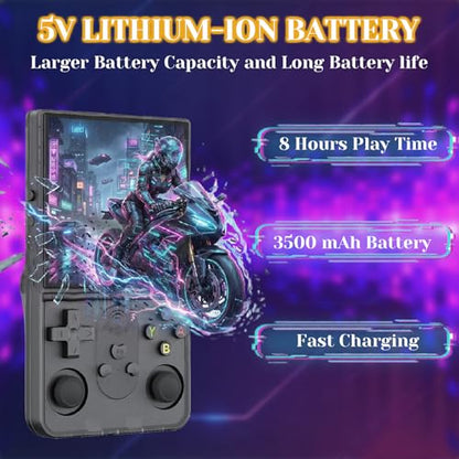 Upgrade S600 Retro Gaming Console, Anti-Slip Patterns Retro Handheld Game Console, 4.0 Inch 720x720 IPS Screen and 22,000+ Classic Games Retro Game Console for Gaming/Playdate/Party/Gift, Black 128G - style: Black 128G