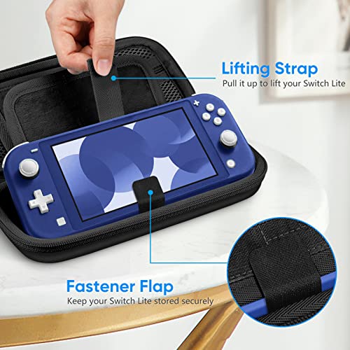 FINTIE Carrying Case for Nintendo Switch Lite 2019, [Shockproof] Hard Shell Protective Cover Travel Bag with Game Card & Micro SD Card Slots for Switch Lite Console & Accessories, Dont Touch - color: dont touch