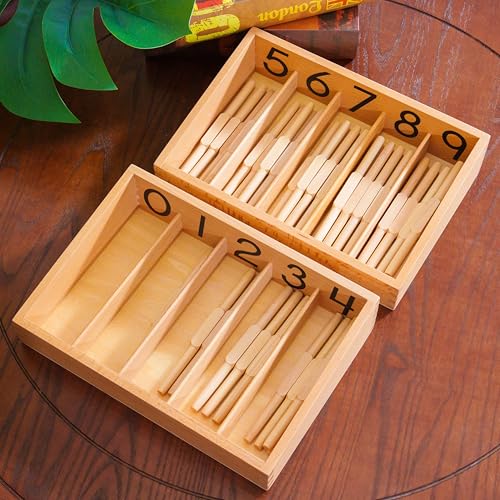 Premium Montessori Math Material Series Kit 1, 27lbs 17-Piece Complete Curriculum for Toddlers & Kids 3+, Solid Beechwood Sensory Math Materials, Homeschool & Preschool Classroom Math Toys - color: Math Series Kit 1