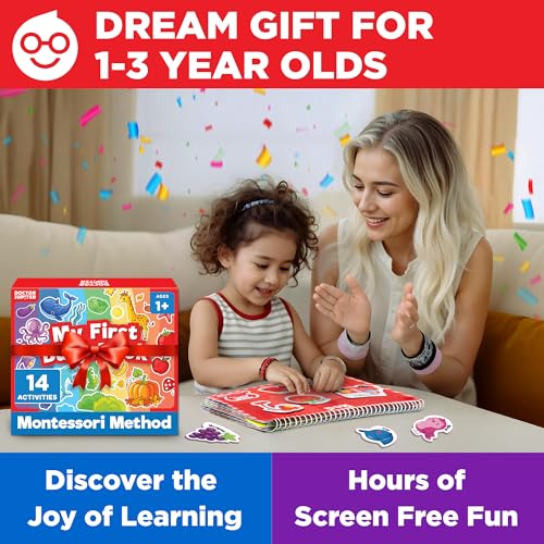 Doctor Jupiter My First Montessori Busy Book for Toddlers 1+ Year Olds | Preschool Learning Activities - Educational Travel Toys | Birthday Gift for Boys & Girls Ages 1,2,3 - style: My First Busy Book: 1+