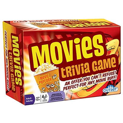 Outset Media Movies Trivia Game - Party Game - Family Game - Travel Game - Fun and Easy to Play - 880 Trivia Questions - for 2 or More Players - Ages 12+
