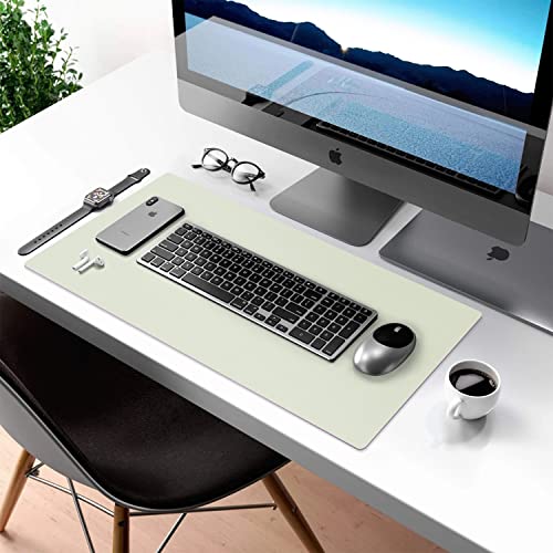 Aothia Double-Sided PU Leather Desk Pad - Non-Slip Large Mouse Pad & Desk Mat for Office, Home - Waterproof, Easy to Clean, Durable Dual-Sided Surface (31.5" x 15.7", Matcha Green) - color: Matcha, size: 31.5" x 15.7"