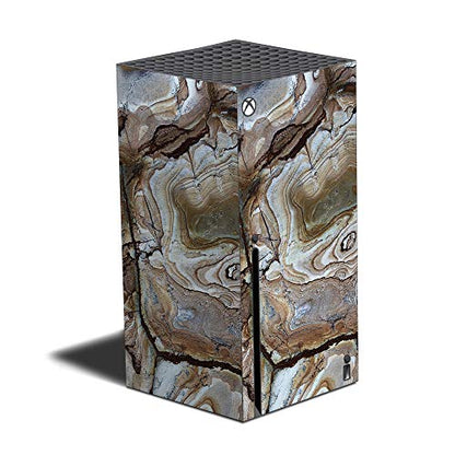 Mighty Skins Skin Compatible with Xbox Series X - Brown Marble | Protective, Durable, and Unique Vinyl Decal wrap Cover | Easy to Apply and Change Styles | Made in The USA (MIXBSERX-Brown Marble) - color: Brown Marble