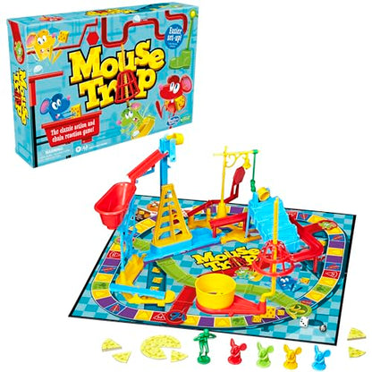 Hasbro Gaming Mouse Trap Board Game for Kids Ages 6 and Up,Classic Kids Game