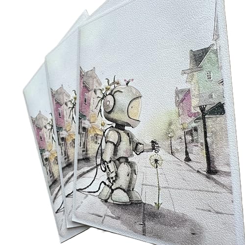 Foxtrot Designs TCG Art Card Sleeves - 100 Count Card Protectors with Matte Textured Back - Compatible with Magic The Gathering and Other TCGs & LCGs (Hope) - color: Hope