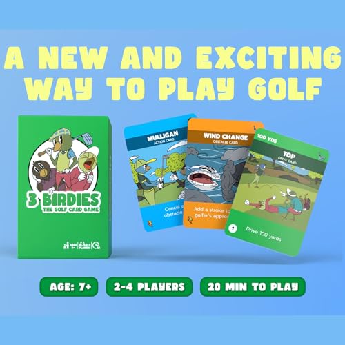 The Golf Card Game - Fun, Fast-Paced, and Strategic Family Games for Game Night, Easy to Learn, Great for Couples, Adults, Teens, and Kids Ages 7+, The Perfect Golf Gift for Men