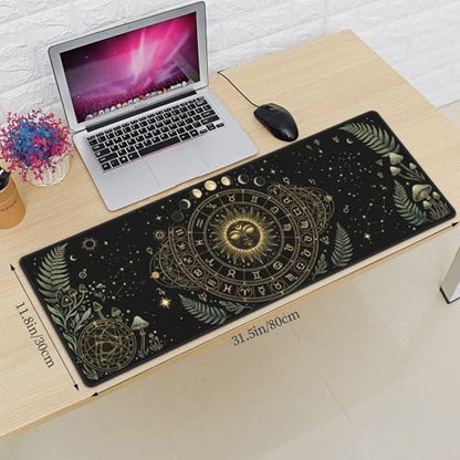 Extended Gaming Mouse Pad, Large Mouse Mat, XL Desk Pad for Keyboard and Mouse, Non-Slip Rubber Base & Stitched Edges for Gamer Office 31.5x11.8 in - color: 11