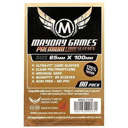 Mayday Games 7 Wonders Sleeves (65x100mm)-80 Premium