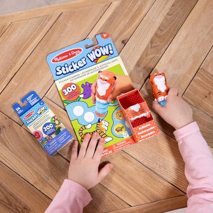 Melissa & Doug Sticker Wow!™ Tiger Bundle: 24-Page Activity Book, Refillable Sticker Stamper, Mini Pad, 500 Stickers, Arts and Crafts for Kids Ages 3+ - color: Tiger, size: Bundle