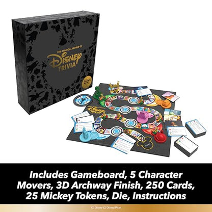 Disney Trivia Board Games for Family Night, Travel Games, Strategy Game, 6+ | Disney Toys, Family Game Night, Travel Games, Screen-Free, Holiday Game, Kids Board Game, Strategy Games