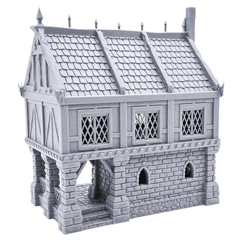 EnderToys Ulvheim Small Merchant House by Terrain4Print, 3D Printed Tabletop RPG Scenery and Wargame Terrain 28mm Miniatures