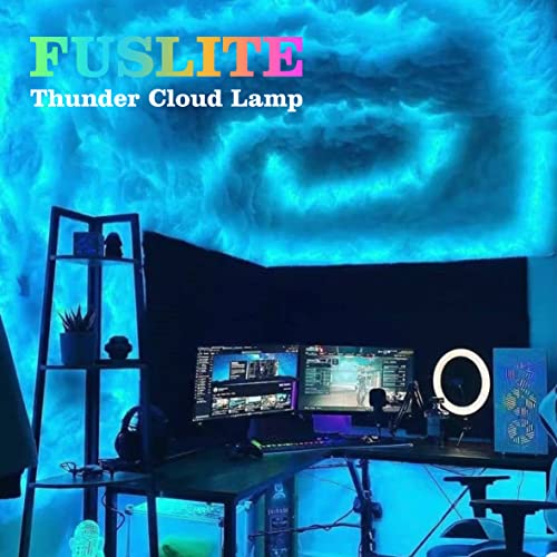 3D Thundercloud Ceiling LED Light, DIY Creative Night Lights,32FT | Cotton DIY cloud light with RGB lightning. Creates a vibrant atmosphere for gaming rooms, parties, clubs, and DJ bars. - size: 32 Feet