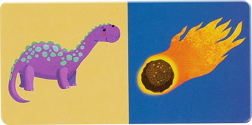 boppi Dominoes Set Picture Game for Toddlers - Colourful Dinosaur Themed Montessori/STEM Dominoes for Children - Games for 3 Year Olds and Up - style: Dinosaurs