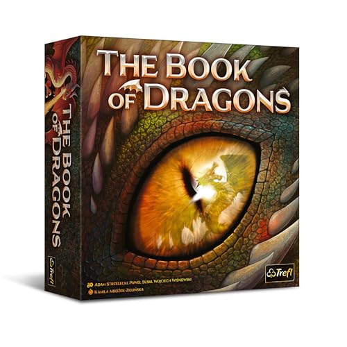 Trefl Game: Book of Dragons - Social Board Game, 8+ | Engaging Gameplay, Hand-Drawn Illustrations with Dragons, Strategic Thinking