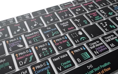 KB Covers - Dorico Backlit Pro Aluminum Keyboard - macOS - US | Music Composition & Notation | Music Scoring Shortcuts | Keyboard for Musicians & arrangers - style: Mac