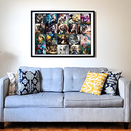 Think2Master Funny Dogs 250 Pieces Jigsaw Puzzle Featuring heartwarming Puppies and Dogs. Puzzle for Adults, Teens & Families. Great Gift. Size: 14.2” X 19.3” - style: Funny Dogs