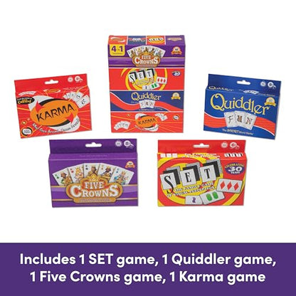 Five Crowns 4 Pack Bundle Card Games for Kids - style: 4 Pack Bundle