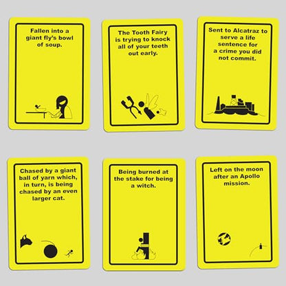 ORIGAMI WHALE Danger The Game: The Card Game of Bizarre Dangers and Rescues - Family & Adult Game Night - Easy to Learn - Party Games - Family Board Games - 3+ Players