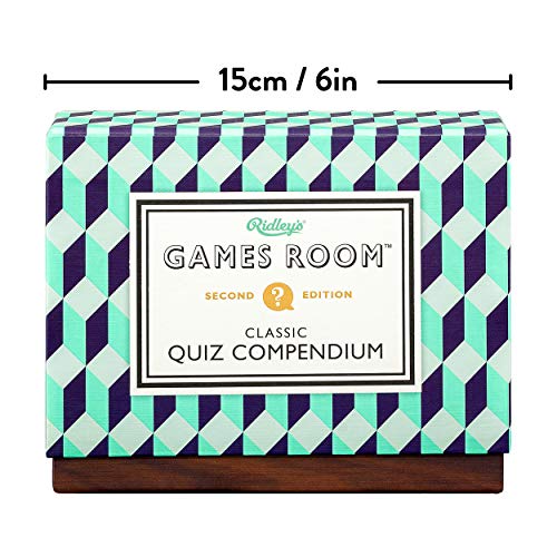 Ridley’s Classic Quiz Compendium – After Dinner Trivia Game for 2+ Players – Includes 70 Unique Questions Cards – Fun Family Game – Makes a Great Gift - color: Quiz Classic Comp