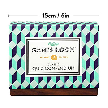 Ridley’s Classic Quiz Compendium – After Dinner Trivia Game for 2+ Players – Includes 70 Unique Questions Cards – Fun Family Game – Makes a Great Gift - color: Quiz Classic Comp