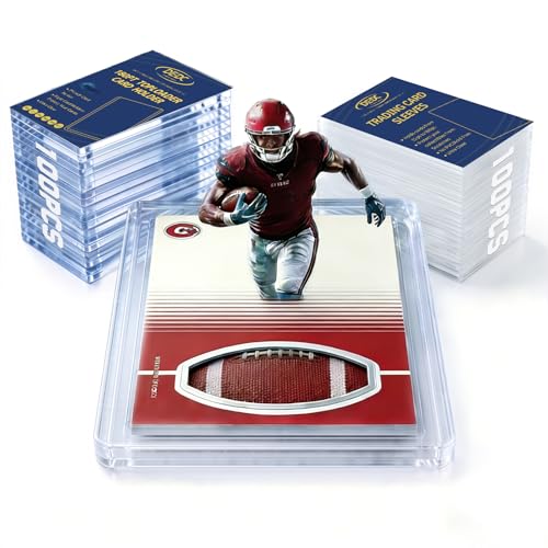 DEDC 180pt Toploaders and Penny Sleeves Bundle - 100 Rigid Hard Card Sleeves & 100 Soft Card Sleeves for 3" x 4" Ultra-Thick Memorabilia & Relic Cards - Acid-Free Archival Safe UV Protection Storage - size: 180pt