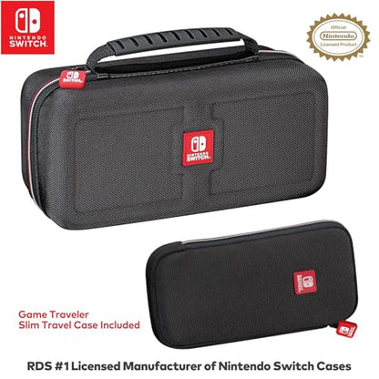 Game Traveler Officially Licensed Nintendo Switch OLED & Nintendo Switch GoPlay System Case - BONUS Slim Case Included, Travel with Your Complete NSW System and/or Your Handheld, (NNS5000)