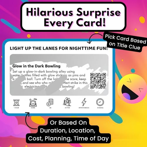 50 Family Activities - Adventure Scratch Off Cards for Family Nights - Fun Conversation Cards - Gift for Families - Game Night Gift Basket Idea for Kids and Adults - Unique for Christmas and Birthdays