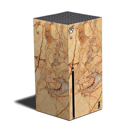 MightySkins Skin Compatible with Xbox Series X - Amber Marble | Protective, Durable, and Unique Vinyl Decal wrap Cover | Easy to Apply and Change Styles | Made in The USA (MIXBSERX-Amber Marble) - color: Amber Marble