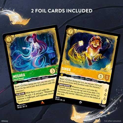 Ravensburger Disney Lorcana TCG: Whispers in The Well Single-Player Deck - Amber & Emerald - Engaging Gameplay - Over 200 Original Disney Artworks - Ideal for Ages 8+