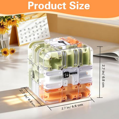 Large 3D Labyrinth Cube Puzzle Maze, Educational Engaging Brain Teaser Toy, Spatial Cognition Brain Training, Cultivate Logical Thinking, Improve Concentration Game Gift for Adults(Colorful)
