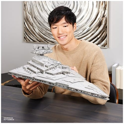 4D Build, Star Wars Deluxe Imperial Star Destroyer 3D Model Kit, Star Wars Collectibles & Desk Decor, Adult Puzzle, Building Toys, 278 Pieces, 3D Puzzles, Gift Ideas for Ages 12 & Up - style: Deluxe Imperial Star Destroyer 278 pcs