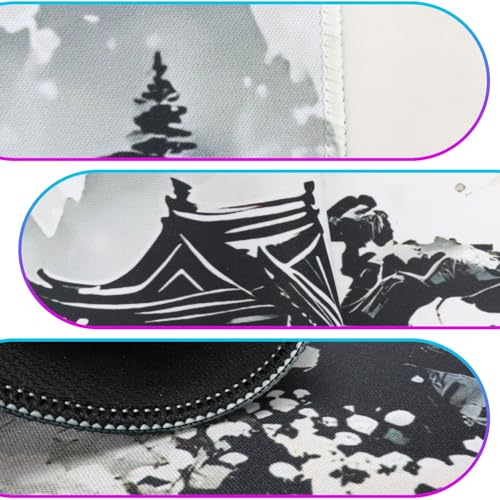 Mouse Pad Gaming Mousepad, 31.5 x 11.8in Large Desk Mat Keyboard Pads Extend Long XL Mouse Mat with Non-Slip Base Desk Accessories for Home Office Keyboard Mouse (Cherry Blossom) - color: Cherry Blossom