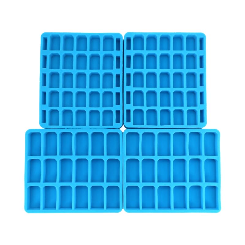 Gargoyle - Miniature Storage Case – 2X 25 and 2X 18 Foam Slot Trays Miniature Carrying Case - Miniatures Carrying Case with Handle - Miniature Case for 50mm Bases - Perfect for Scenery and Monsters - style: 40mm & 50mm Bases