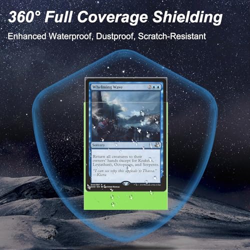 400 Pack Card Sleeves, 200 Matte Green Trading Card Sleeve and 200 Perfect Fit Sleeves Ideal for Double-Sleeving, Compatible with MTG, TCG - color: Green, size: 400 Pack