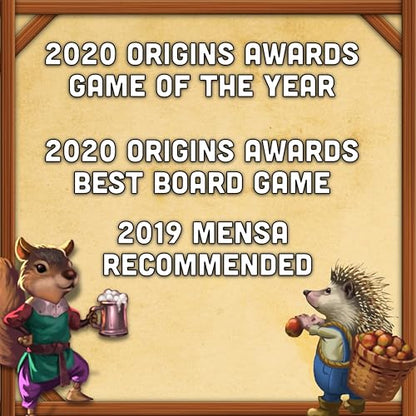 Tiny Towns: Villagers Expansion, Adds Villagers, New Buildings & Monuments | 1-6 Players, Ages 14+, 45 Mins, Anthropomorphic Animals