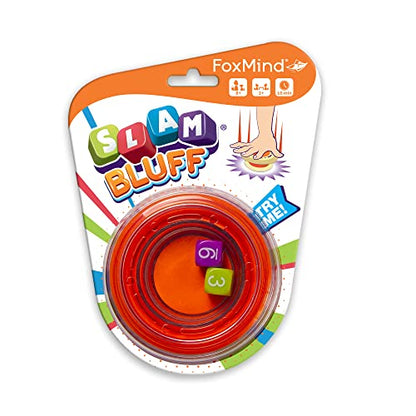 FoxMind Games: Slam Bluff, Easy to Learn, Interactive, Family, Fun Social Game, Easily Portable, Play Anywhere on The Go, 2 to 6 Players, for Ages 8 and up