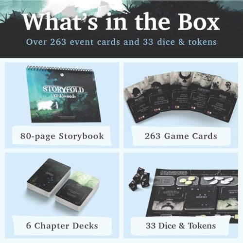 Storyfold: Wildwoods – Solo Narrative Adventure Board Game | 1 Player Board Game | Immersive Storybook Gameplay, Unique River Card Mechanic, Learn as You Play, Fast Setup