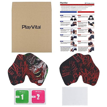 eXtremeRate PlayVital Anti-Skid Sweat-Absorbent Controller Grip for ps5 Controller, Professional Textured Soft Rubber Pads Handle Grips for ps5 Controller - Clown Hahaha - color: Clown Hahaha